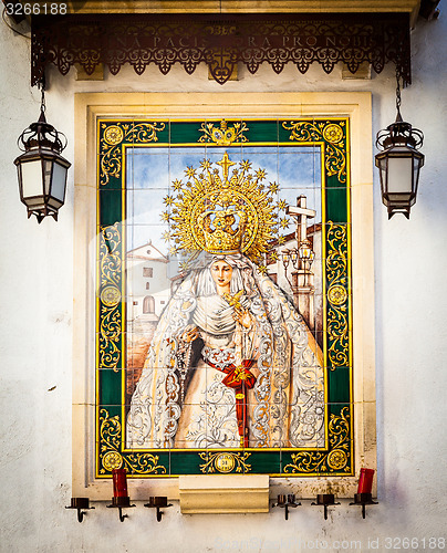 Image of Catholic Altar in public street