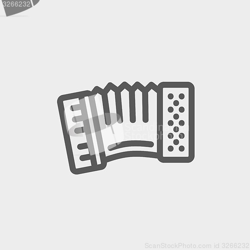 Image of Organ thin line icon