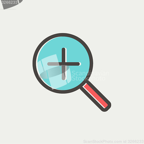 Image of Increase the volume thin line icon