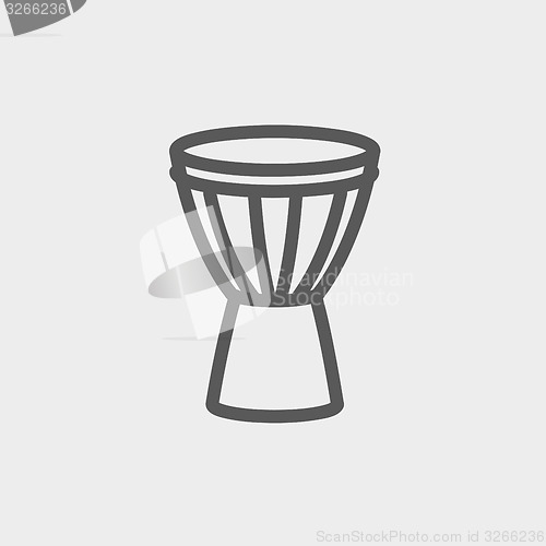 Image of Timpani thin line icon