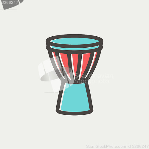 Image of Timpani thin line icon