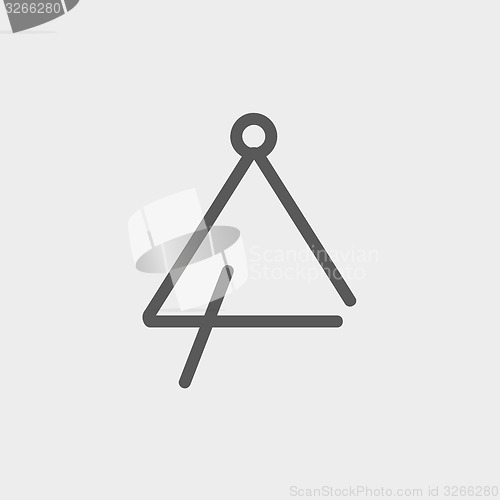 Image of Triangle thin line icon