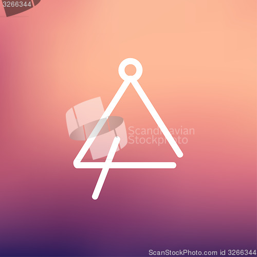 Image of Triangle thin line icon