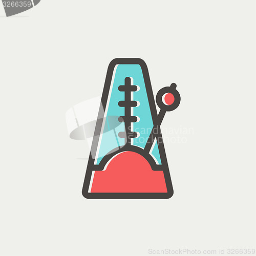 Image of Metronome thin line icon