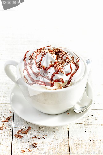 Image of cup of coffee with whipped cream