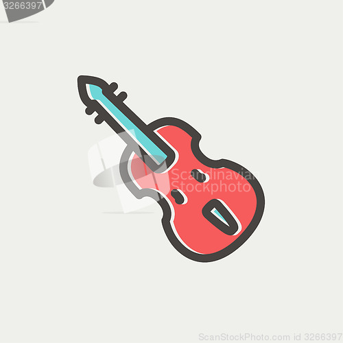 Image of Cello thin line icon