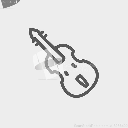 Image of Cello thin line icon