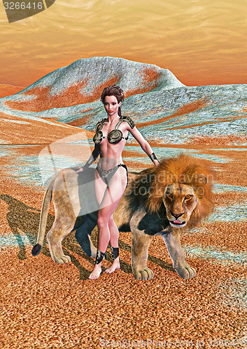 Image of Lady and Lion