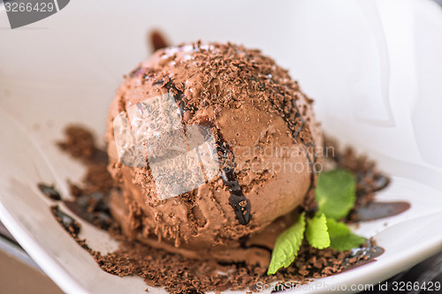 Image of chocolate ice cream