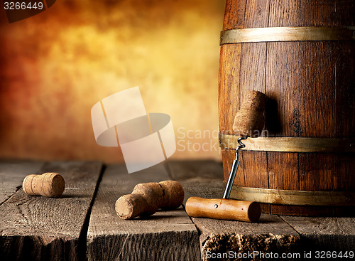 Image of Barrel with wine