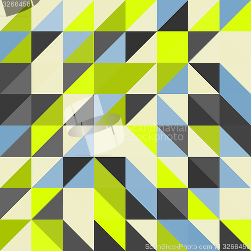 Image of Geometric triangles background. Mosaic. 