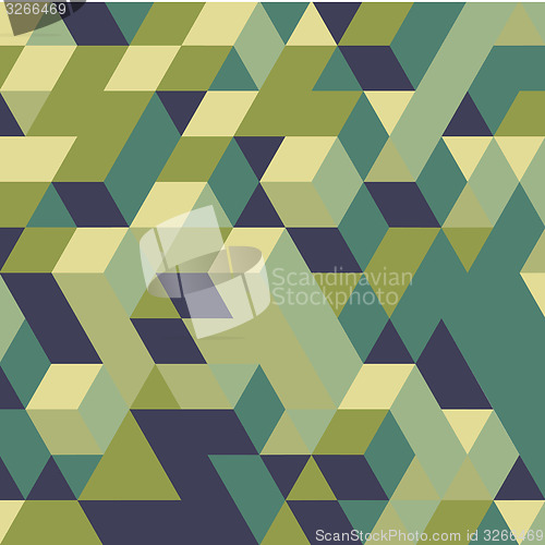 Image of Abstract 3d geometrical background. Mosaic. Vector illustration.