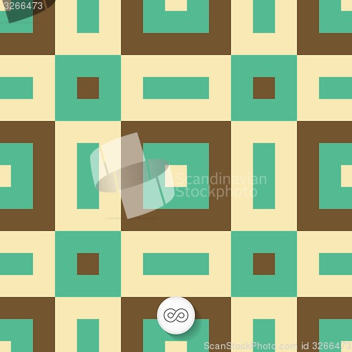 Image of Seamless mosaic pattern. Geometric background. 