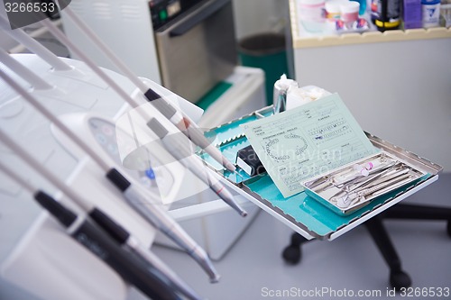 Image of woman patient at the dentist