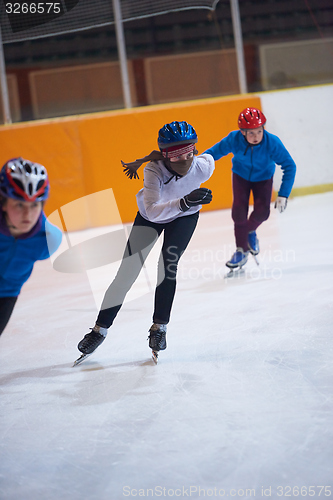 Image of children speed skating