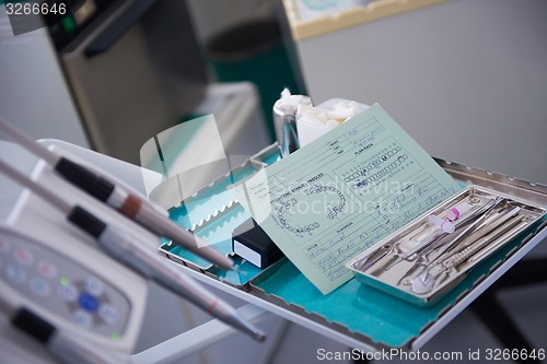 Image of woman patient at the dentist