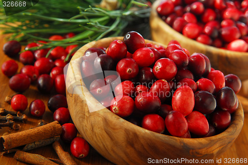 Image of Cranberries in bowls