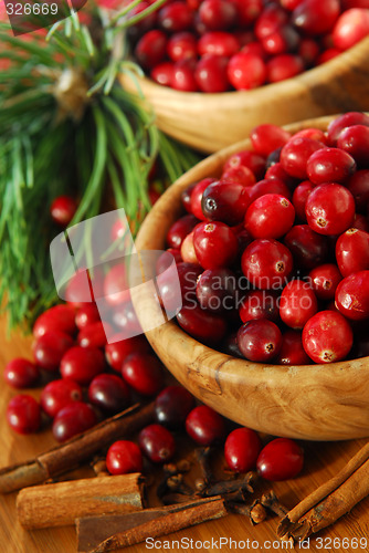 Image of Cranberries in bowls