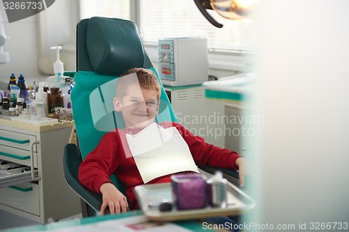 Image of Young boy in a dental surgery