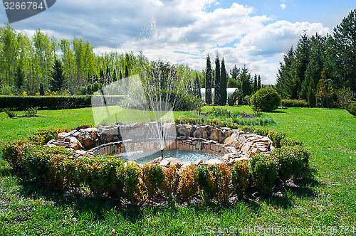 Image of The fountain in the park