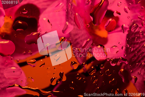 Image of color abstract background with water drops