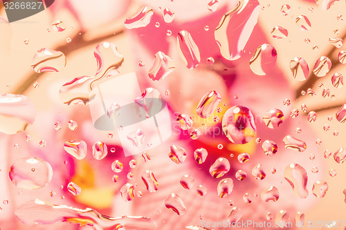 Image of color abstract background with water drops