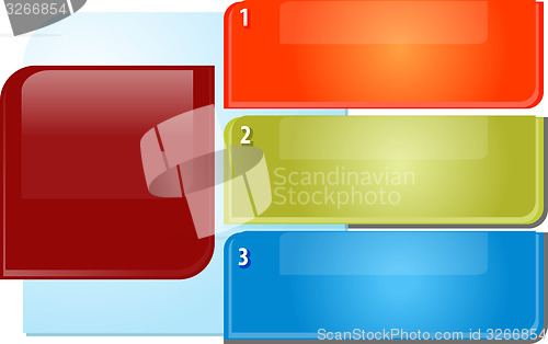 Image of Three points Blank business diagram illustration