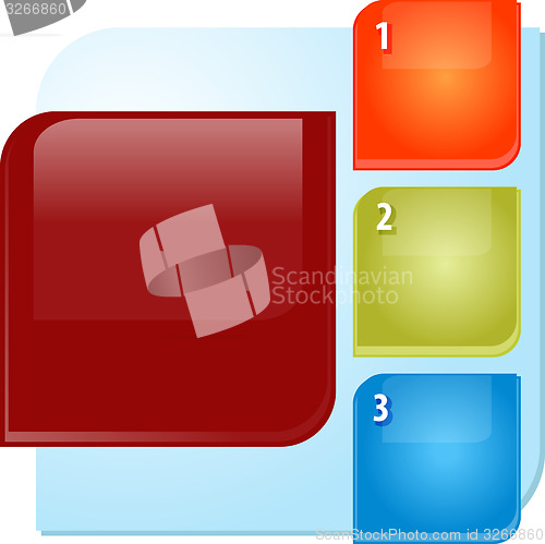 Image of Three points Blank business diagram illustration