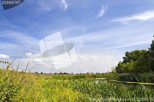 Image of Summer landscape with a river