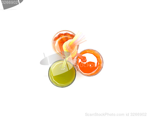 Image of glasses of juices