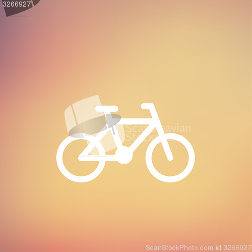 Image of Bicycle thin line icon