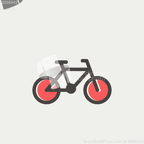 Image of Bicycle thin line icon