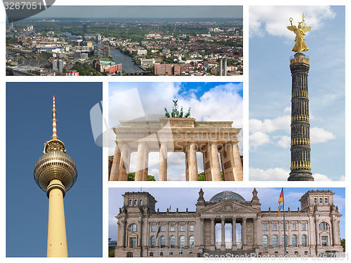 Image of Berlin landmarks collage