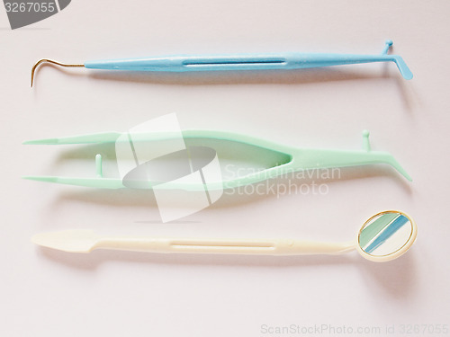 Image of Retro look Dentist tools