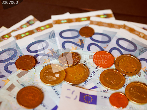 Image of Retro look Euro bank notes