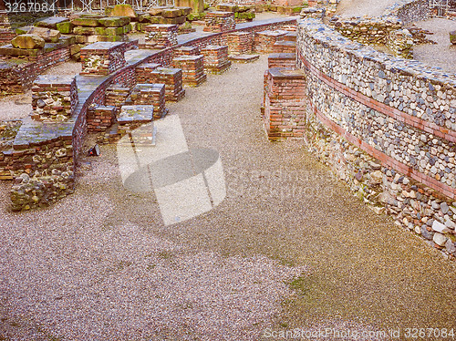 Image of Retro look Roman Theatre Turin