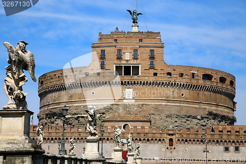 Image of Castel Sant\' Angelo in Rome, Italy 