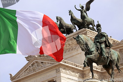 Image of Vittorio Emanuele in Rome, Italy