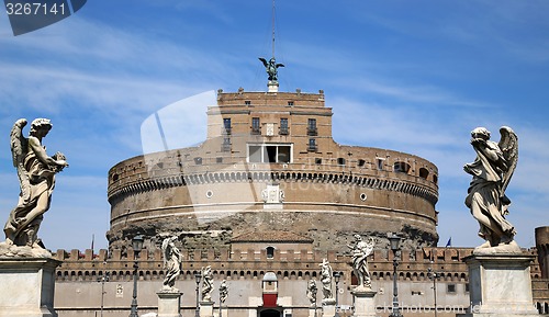 Image of Castel Sant\' Angelo in Rome, Italy 