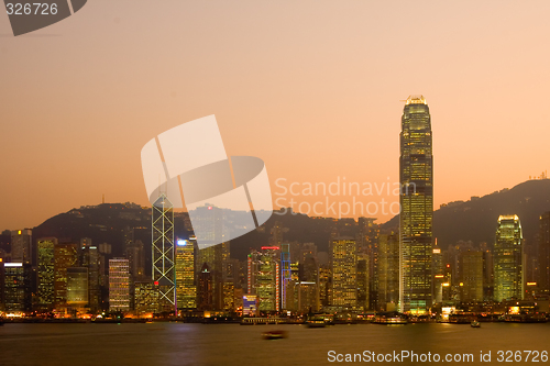 Image of Hong Kong skyline at dusk

