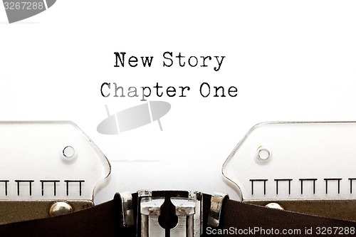 Image of New Story Chapter One Typewriter