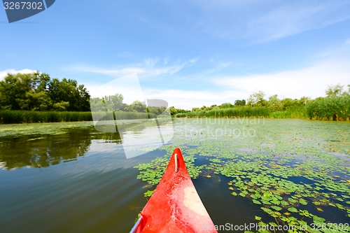 Image of Canoe on a Lake