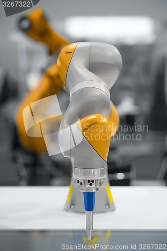 Image of Robotic arm closeup photo