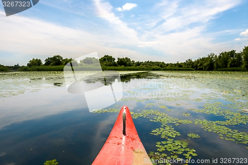 Image of Canoe on a Lake