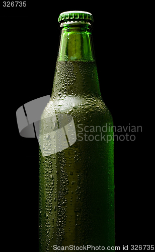 Image of Bottle of chilled beer

