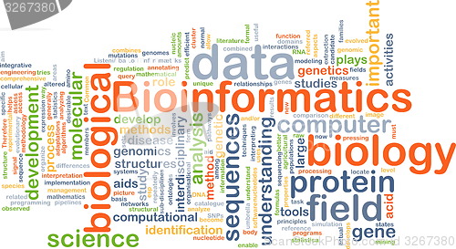 Image of Bioinformatics background concept