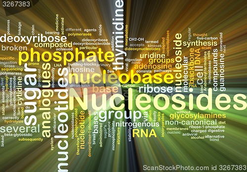 Image of Nucleosides background concept glowing