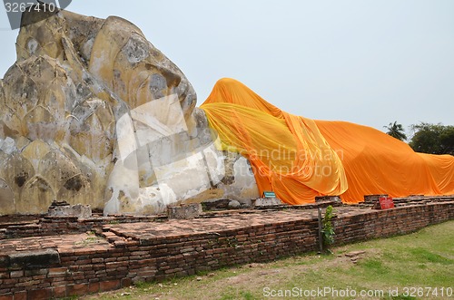 Image of Wat Lokayasutharam is Temple of Reclining Buddha in Ayutthaya 