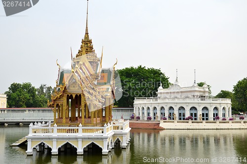 Image of Bang Pa-In Royal Palace in Ayutthaya, Thailand.