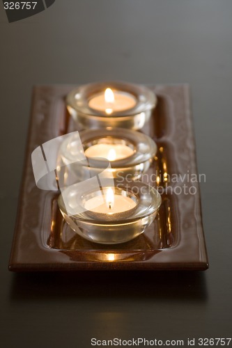 Image of Candles in a Row